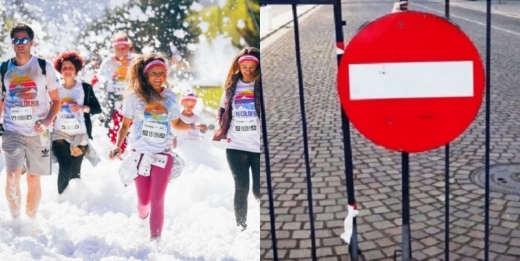 Circulația în Centru, închisă cu ocazia cursei The Color Run 2021. La ce oră se aplică restricțiile?